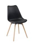 Chaise scandinave MIA (lot de 4) Noir - Lot de 4