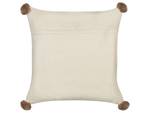 Kissen 2er Set OBERONIA Beige - Braun - Naturfaser - 45 x 15 x 45 cm