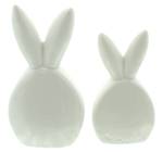 Hase Goldmuster Set 2tlg. Grau - Porzellan - 5 x 15 x 3 cm