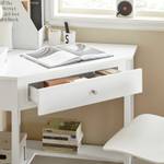Schreibtisch FWT31-W Weiß - Holzwerkstoff - 76 x 76 x 76 cm