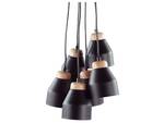 Lampe suspension CESTOS Noir - Marron - Métal - 12 x 68 x 12 cm