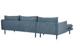 Ecksofa VINTERBRO Schwarz - Blau