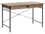 Bureau CASCO Noir - Marron - Gris - Bois manufacturé - 120 x 76 x 60 cm