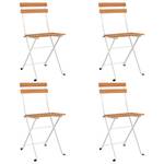 Bistrostuhl 3006379-2 (4er Set) Weiß - Massivholz - Holzart/Dekor - 39 x 79 x 45 cm