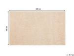 Tapis à poil long DEMRE Beige - Crème - 230 x 160 x 160 cm