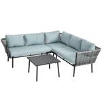 Rattan Gartenmöbel-Set 860-275V00GY Metall - 71 x 65 x 120 cm