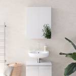 Armoire de toilette Freddy blanc Blanc - Bois manufacturé - 60 x 77 x 17 cm
