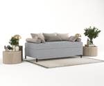 Boxspringbett Currey Grau - Breite: 80 cm - H3