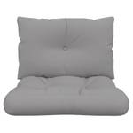 Coussin de palette(lot de 2) 3007212-2 Gris - Textile - 60 x 12 x 62 cm