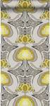 Tapete Jugendstil-Blumenmuster 7091 Gelb