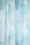 Vorhang blau Streifen Wohnzimmer Blau - Textil - 140 x 245 x 1 cm