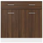 Küchenschrank 3015789-16 Braun - Eiche Dunkel - 80 x 46 cm