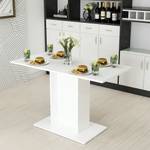 Table de salle à manger Galten blanc Blanc - Bois manufacturé - 120 x 75 x 60 cm