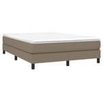 Cadre de lit 3016024-1 Noir - Taupe - Largeur : 140 cm