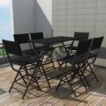 Garten-Lounge-Set (7-teilig) 293959 Schwarz