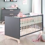 Babyzimmer-Set Jara (3-teilig) Grau - Holzwerkstoff