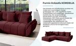 Ecksofa Kordelia Bordeaux