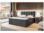 Boxspringbett Raco Anthrazit - Breite: 160 cm - H4