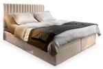 Boxspringbett MURLO Beige - Breite: 140 cm