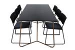 Essgruppe Pippi 18 (7-teilig) Schwarz - Massivholz - 90 x 75 x 190 cm