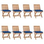 Gartenstuhl (8er Set) 3007494-4 Blau