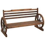 Banc de meuble 3005532 Marron - Bois massif - Bois/Imitation - 142 x 78 x 61 cm