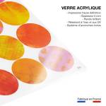 Tableau sun shine circle 60 x 90 cm - Verre