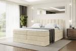 Boxspringbett OTTA KING Ecru - Breite: 140 cm