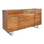 Sideboard MAMMUT 170cm silber braun Holz