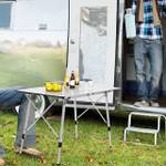 Campingtisch Wayne Grau - Metall - 120 x 79 x 69 cm