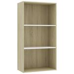 Bücherregal 3016488-2 Eiche Sonoma Dekor - Weiß - 60 x 114 cm