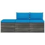 Gartensitzgruppe K5503(3-tlg) Blau - Massivholz - 72 x 65 x 60 cm