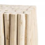 Quadratischer Beistelltisch Beige - Massivholz - 35 x 45 x 35 cm