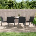 Gartenstühle 6er Set D4456 Schwarz - 6er Set