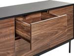 Sideboard OKLAND Schwarz - Eiche Dunkel