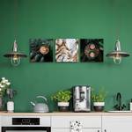 Set De Tableaux CAFÉ Feuilles Nature 150 x 50 x 50 cm