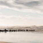 Tableau embruns et nuages à la plage 60 x 90 cm - Verre