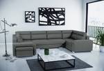 Ecksofa Eckcouch Fergus U Form Couch Grau - Ecke davorstehend links