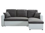 Canapé d'angle convertible ASPEN Gris - Textile - 147 x 85 x 221 cm