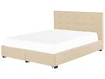 Doppelbett ROCHELLE Beige - 193 x 109 x 213 cm