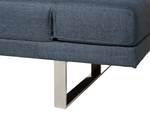 2-Sitzer Sofa YORK Blau - Dunkelblau - Grau - Silber