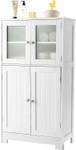 Meuble de Rangement HW67318WH Blanc - Bois manufacturé - 30 x 109 x 58 cm