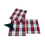 Tischset 2er-Set kariert Rot - Textil - 30 x 1 x 45 cm