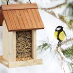 Vogelfutterhaus aus Holz