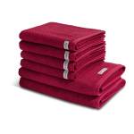 Selection set de serviettes 6 pièces Rouge