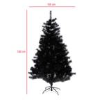 Sapin de Noël Cianite Noir - Matière plastique - 105 x 180 x 105 cm