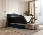 Boxspringbett Royal Graphit - Breite: 160 cm