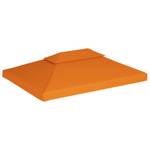 Pavillon-Dachplane Orange - Textil - 400 x 1 x 300 cm