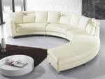 U-förmiges Sofa ROTUNDE Beige - Creme - Silber