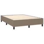 Cadre de lit 3016024-6 Noir - Taupe - Largeur : 140 cm